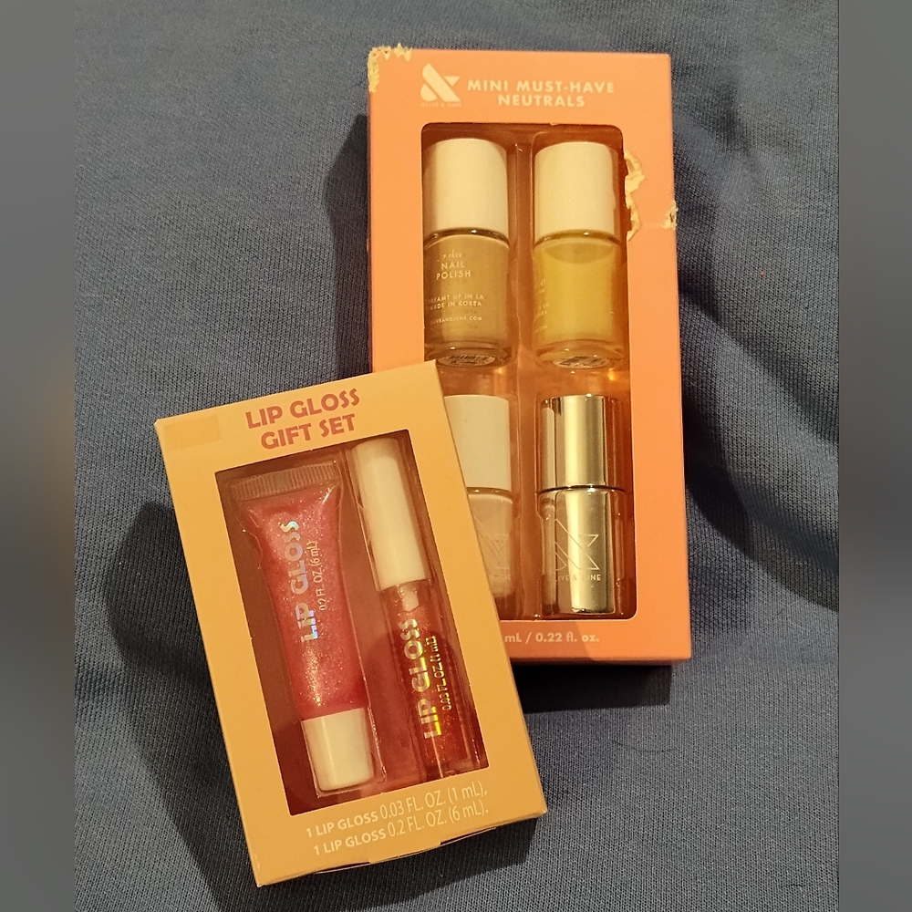 NWT! Lipgloss & Nail Polish Set